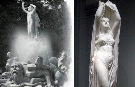 Fountain of Undine at Baden Near Vienna - Undine by Chauncy Ives